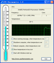 CPU Thermometer screenshot